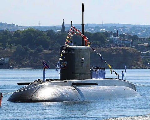 Russia launches nuclear drone carrier
