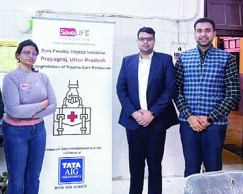 SaveLIFE, Tata AIG equip Prayagraj health centres with advanced emergency gear
