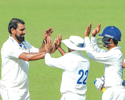 Shami’s five wicket haul seals Bengal’s win in Ranji