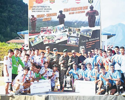 Soccer marks Walong Day commemoration