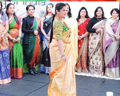Speaker of Irish Parliament graces saree festival