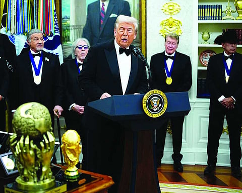 Trump awards medals to Kennedy Center honorees