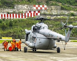 34 people evacuated from landslide hit Chhaten by helicopters
