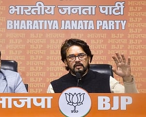 AAP party of 'algavwad', 'atankwad' and 'afwah': BJP leader Anurag Thakur
