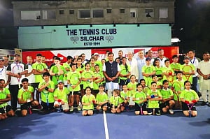 Assam CM Himanta visits Silchar Tennis Club