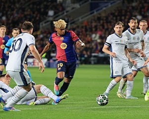 Barcelona and Inter Milan draw 3-3 in thrilling first leg of their Champions League semifinal