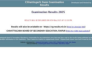 CGBSE Class 10 And 12 Results 2025 to Be Declared Today at 3 PM on cgbse.nic.in