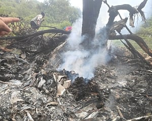 Chopper crash near Kedarnath shrine, all seven on board killed