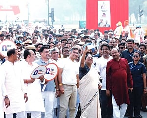 CM Rekha flags off NAMo Sugamya Rath on PM’s birthday
