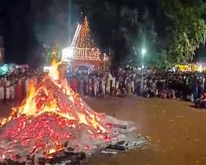 Day after deadly stampede, rituals continue at North Goa temple