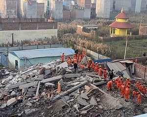 Delhi: 2 girls killed in Burari building collapse