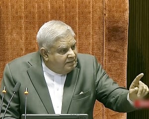 Governance in democracy can only be by executive, not courts: RS Chairman Dhankhar