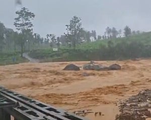 Heavy rain triggers flood fears in Wayanad's Chooralmala, one year after deadly landslides