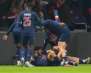 Kvaratskhelia's wonder goal helps PSG beat Aston Villa 3-1 in 1st leg of CL quarterfinals