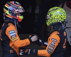Norris and Piastri take an unusually friendly F1 title rivalry to Norris home turf