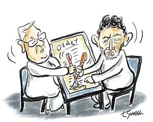 Power tussle in Karnataka Congress