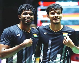 Satwik-Chirag pair storms into China Masters semis; Sindhu bows out