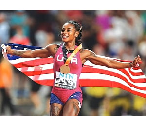 Sha’Carri Makes 100m Final Despite Early Stumble