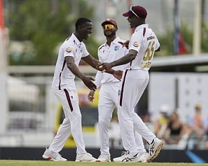 Wickets tumble as Australia routed for 180 by West Indies in Barbados test