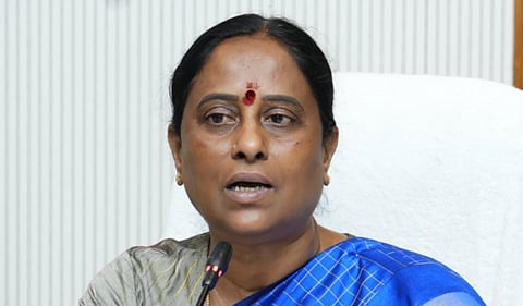 Former Telangana minister Konda Surekha. File photo