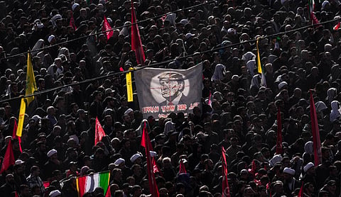 'Death to Trump' chants echo at Ayatollah Khamenei’s funeral as thousands gather in Tehran