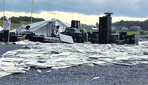 1 dead, 22 injured  as storm collapses church tent inVirginia
