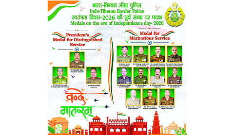 14 ITBP officials awarded Police Medals on 80th Independence Day