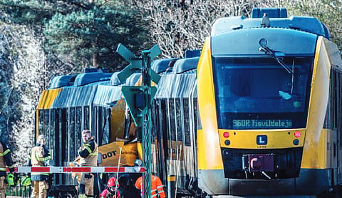 2 trains collide in Denmark, leaving 5 critically injured