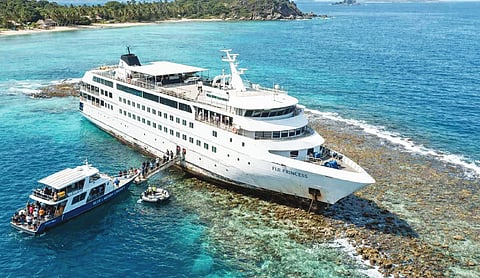 30 passengers evacuate after cruise ship in Fiji