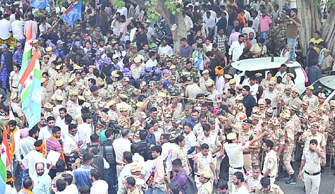 500 women paramilitary personnel deployed amid October 10 protest