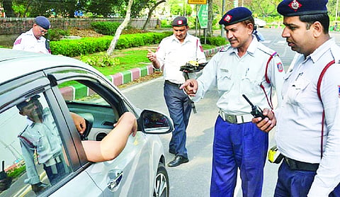 746 challans in week-long crackdown to decongest IIT intersection