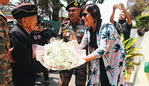 99th birthday celebration of veteran at Mizoram
