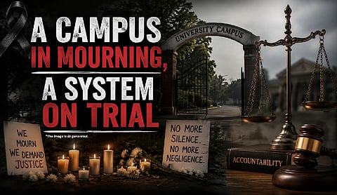 A campus in mourning, a system on trial