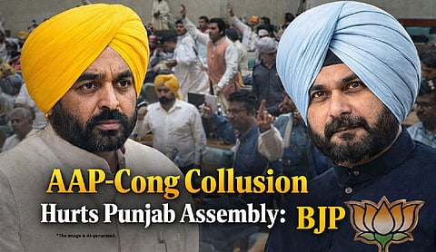 AAP-Cong collusion hurts Punjab Assembly: BJP
