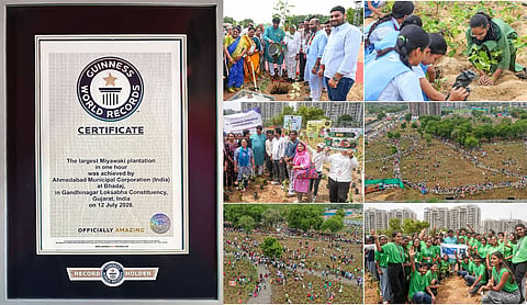 Ahmedabad sets world record by planting 3.61 lakh saplings in one hour