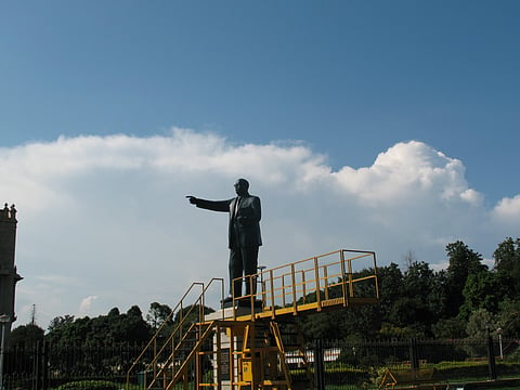 Representational image: a statue of Dr B R Ambedkar. File photo (2007). Photo: Kalakki / Wikimedia Commons (CC BY-SA 2.5).