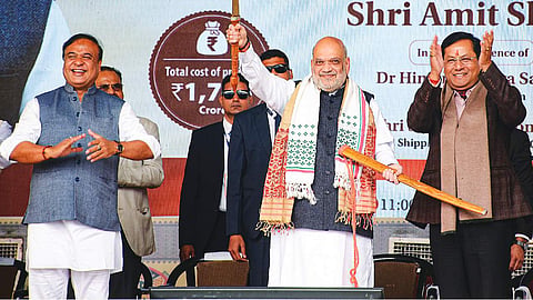 Amit Shah launches projects worth Rs 1,715 crore in Assam