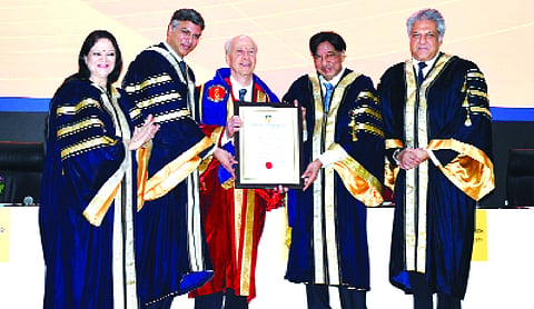 Amity University honours Nobel laureate Roger D Kornberg for scientific contributions