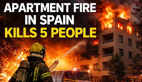 Apartment fire in Spain kills 5 people