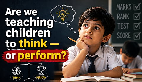 Are we teaching children to think — or perform?
