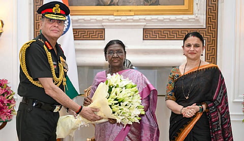 Army Chief General Dhiraj Seth calls on President Droupadi Murmu at Rashtrapati Bhavan