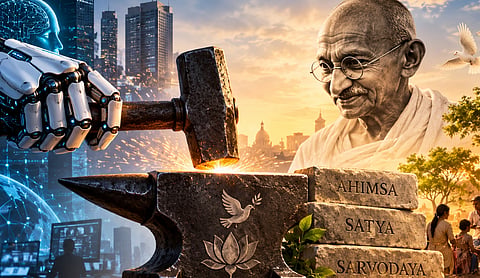 Artificial Intelligence and the Anvil of Ahimsa, Satya, Sarvodaya