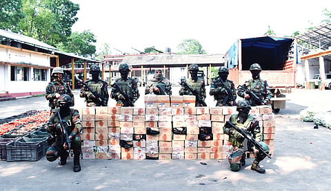 Assam Rifles seizes codeine cough syrup worth Rs 40 lakh in Agartala