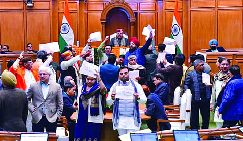 Assembly adjourned amid ruckus over Atishi’s Guru Tegh Bahadur remark