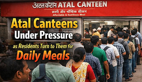 Atal Canteens under pressure as residents turn to them for daily meals