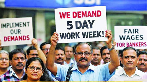 Bank operations to be hit today as unions strike for 5-day work week
