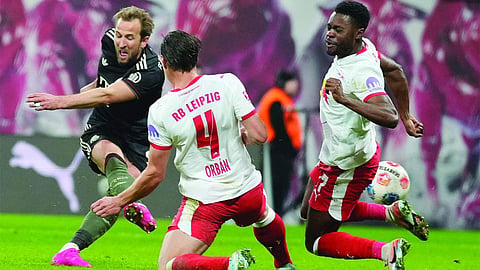 Bayern survives early scare to win at Leipzig 5-1