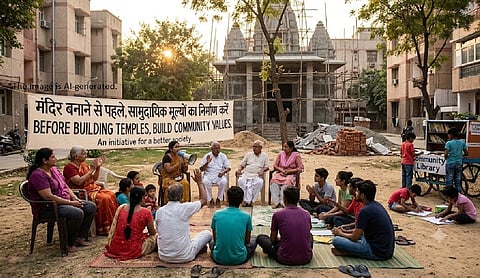 Before building temples, build community values