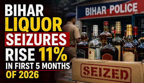 Bihar liquor seizures rise 11% in first 5 months of 2026