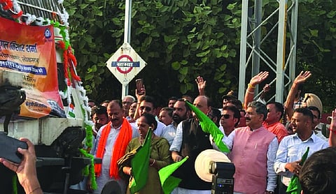 BJP MP flags off train at J&K’s Samba, 6 train stoppages restored